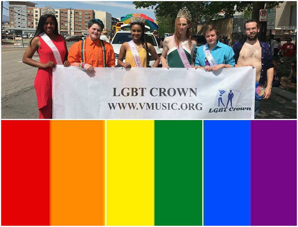 A photo collage of LGBT Crown participants